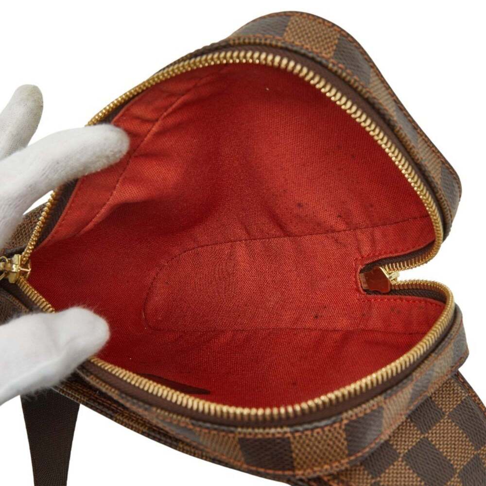 LOUIS VUITTON Authentic Brown Damier Leather Hobo Bag - Picture 10 of 12